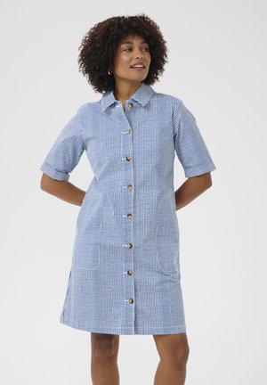 Cream Shirt dress - blue milkboy