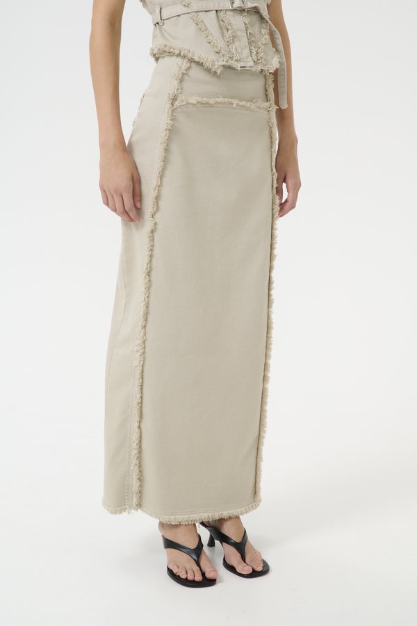 CATIA LONG SKIRT - Denim skirt
