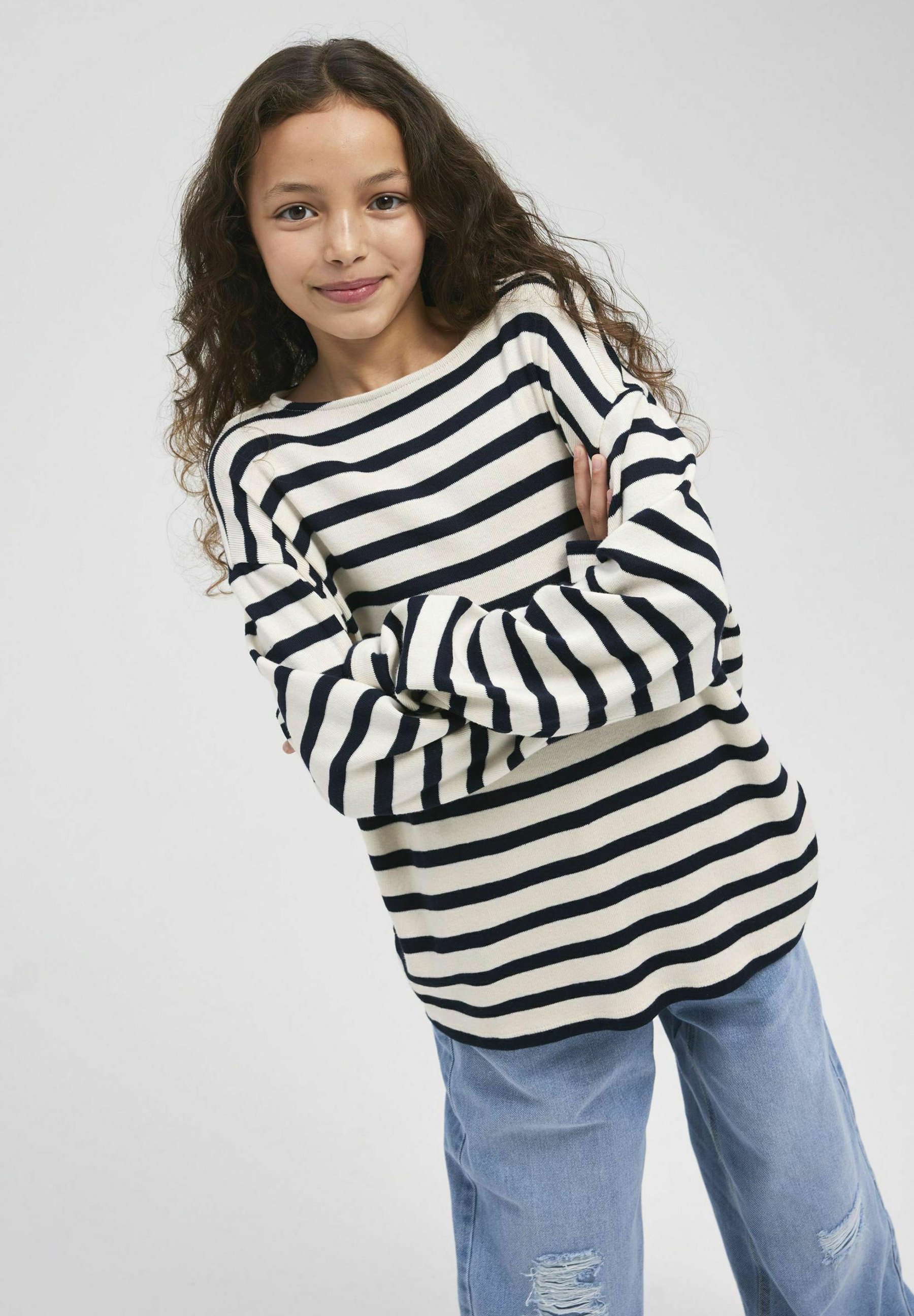 Komiseup Bluse Damen Gestreift - Langarm Business Casual