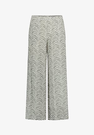 Cartoon, CARTOON MIT BINDEGÜRTEL PALAZZO-HOSE - Stoffhose - cream khaki