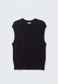 CABLE VEST - Toppi - black