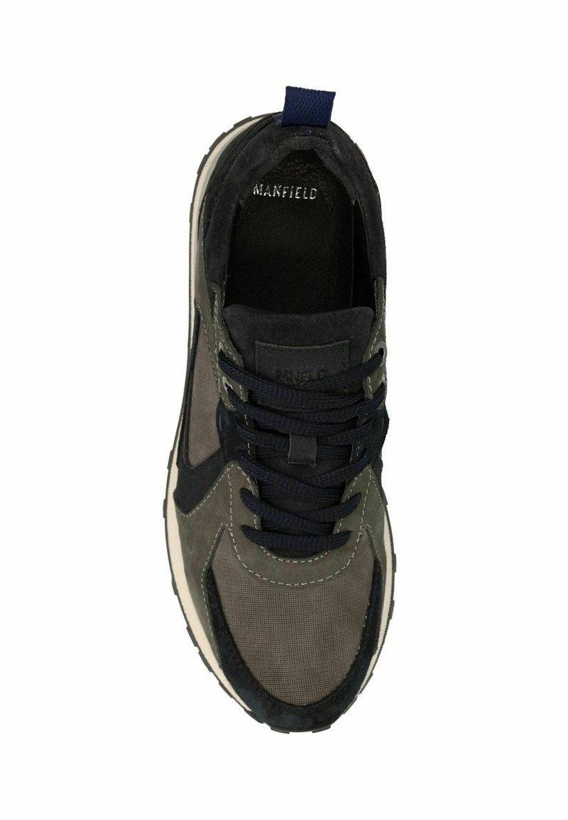Manfield Suede Sneakers Heren Manfield Sneakers Laag Blau/donkerblauw