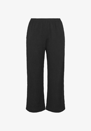 Yours Clothing, PLUS SIZE WIDE LEG TROUSERS - Bukser - black