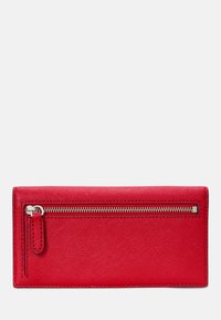 Lauren Ralph Lauren CROSSHATCH LEATHER SLIM WALLET - Portafoglio - festive red