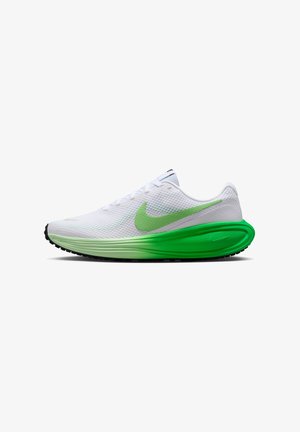 Nike Performance, W NIKE REVOLUTION 8 - Road running shoes - white cucumber calm green spark illusion green