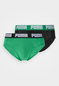 Unselected, black/green