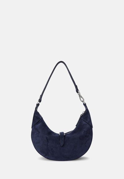 Polo Ralph Lauren POLO ID SUEDE MINI SHOULDER BAG - Kabelka - night