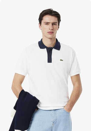 Polo shirt - blanc   bleu marine