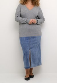 Kaffe Curve Trui - metallic grey