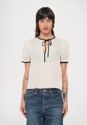 THE TIE PUFF SLEEVE - Blouse - ecru