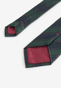 Next REGULAR DESIGN - Cravate - forest green stripe