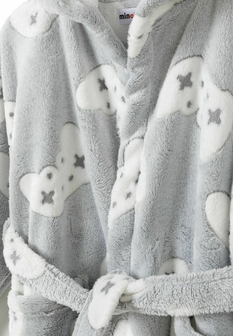 MINOTI TIED AT THE WAIST WITH POCKETS - Dressing gown - grey - Zalando.ie