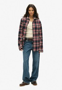 OVERSIZED LONG SLEEVE LUMBER - Chemisier - kansas check navy