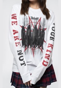 Paradiso Clothing SLIPKNOT SHROUDED - Long sleeved top - white