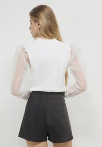 Calliope MANCHES DE EN ORGANZA - Strickpullover - bianco