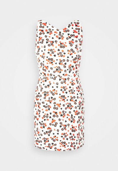 MOSCHINO ALL OVER HEARTS - Φόρεμα ημέρας - white/black