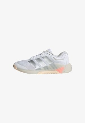 adidas Performance, DROPSET 4 POWER - Chaussures fitness - cloud white/silver metallic/lucid orange