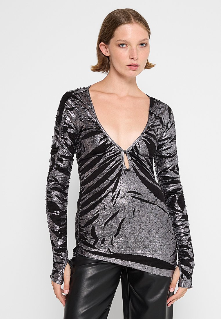 Diesel Longsleeve zilverkleurig Diesel Longsleeve zilverkleurig