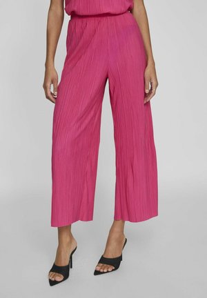 VILA HIGH WAIST CULOTTE - Pantaloni - cabaret