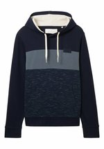 TOM TAILOR Herren Hoodie Mit Colorblock Design - Spacedye Look, Regular Fit
