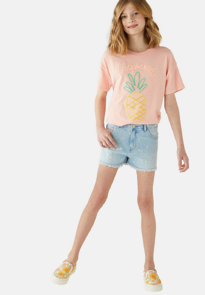 Marks & Spencer EMBROIDERED Denim shorts denim/blue denim Zalando.de