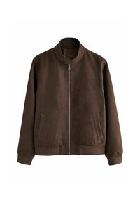 Next - REGULAR FIT - HARRINGTON  - Faux leather jacket - brown Thumbnail Image 1