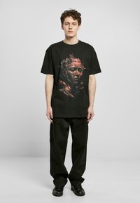 Forgotten Faces OVERGROWN HEAVY OVERSIZED TEE UNISEX  - T-shirts med print - black