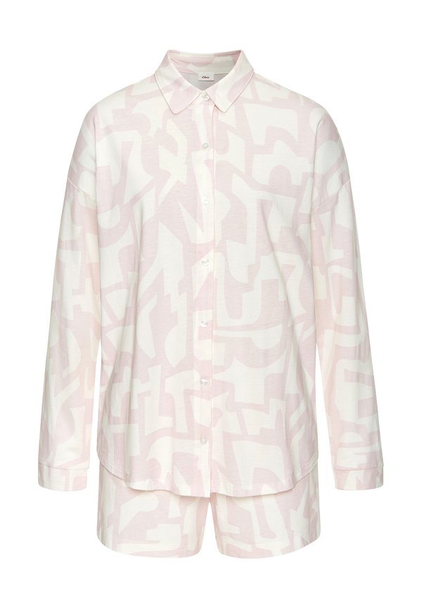 SET - Pyjama - rosa weiß gemustert