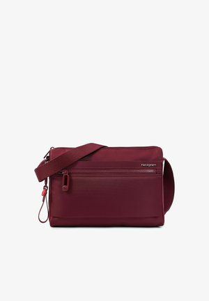 Hedgren, INNER CITY UMHÄNGETASCHE RFID SCHUTZ 27.5 CM - Cross body bag - maroon banner
