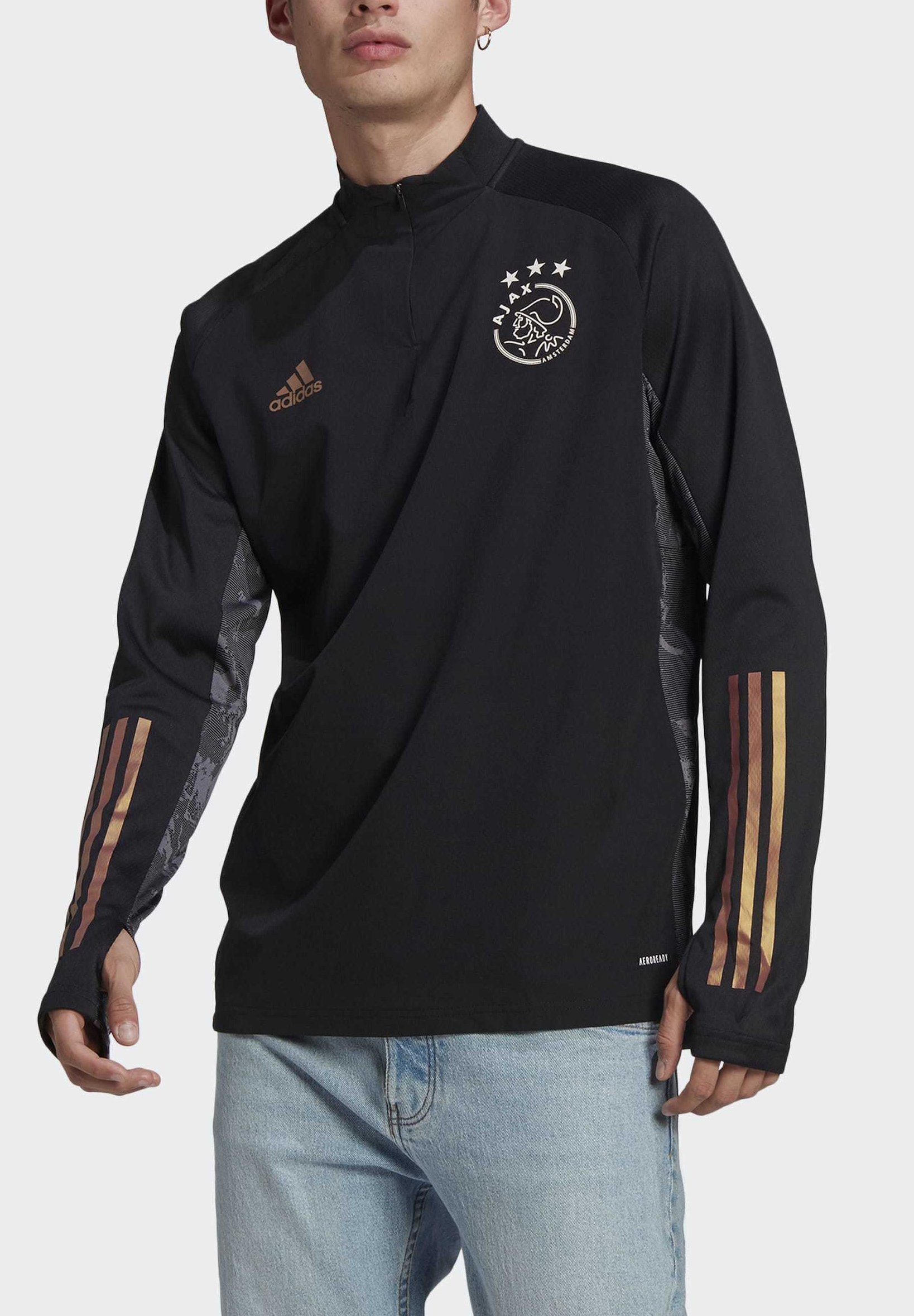 adidas Performance AJAX AMSTERDAM EU AWAY SWEATSHIRT - Fanartikel -  black/Zwart - Zalando.nl
