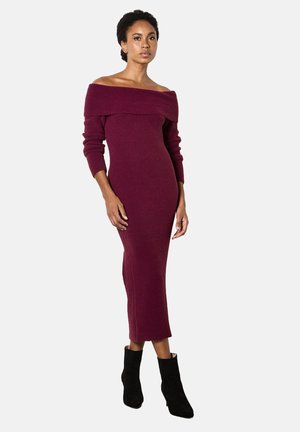 Strickkleid - burgundy