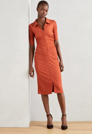 Vestido camisero - orange