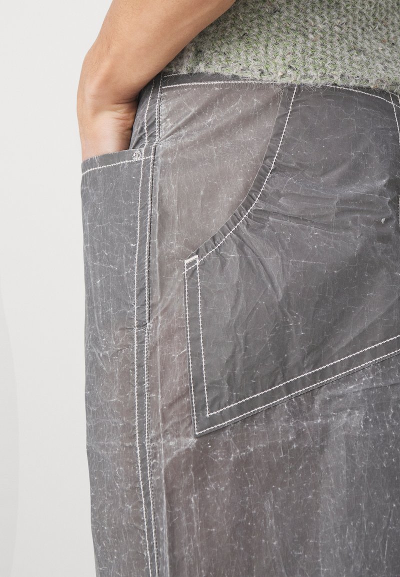ECKHAUS LATTA ULTRA WIDE LEG UNISEX - Trousers - paper grey
