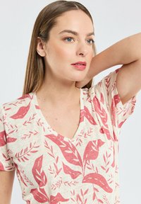 Armor lux COL V - T-shirt imprimé - imprimé calyptus