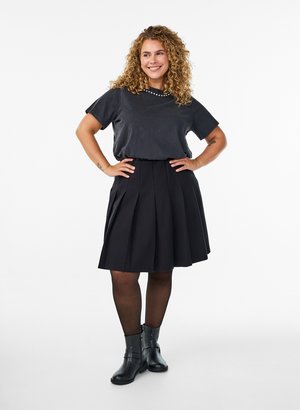 Zizzi, MIT ELASTISCHEM BUND - Φούστα σε γραμμή Α - black