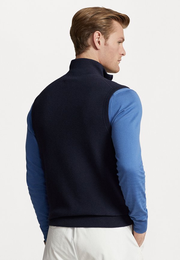 COTTON FULL ZIP SWEATER VEST - Waistcoat3