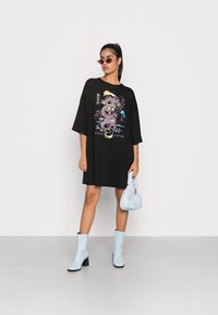 Even&Odd Vestido de malha - black/multi coloured