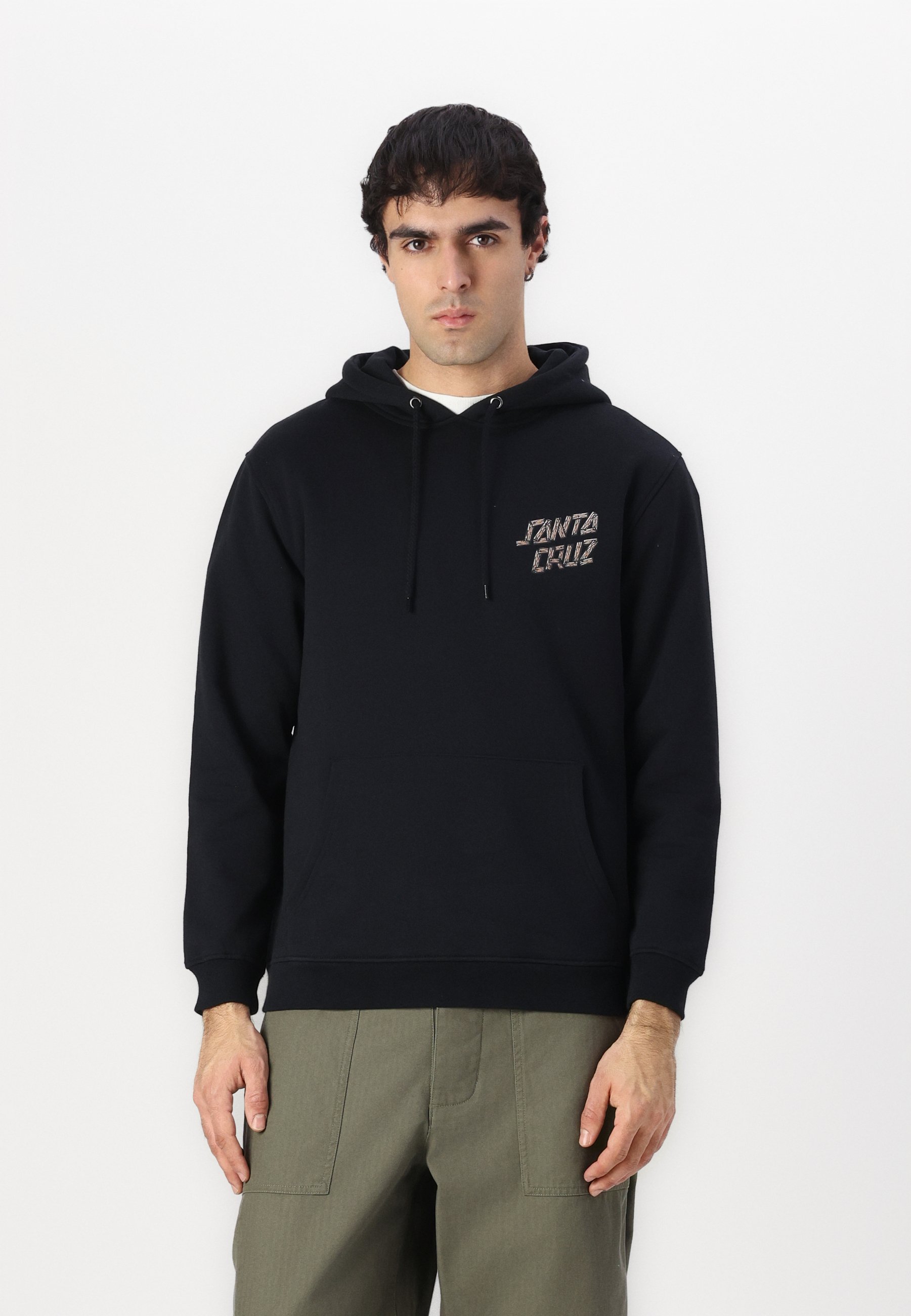 Santa Cruz SCREAMING GRIZZLY HOOD UNISEX - Hoodie - black