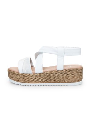 Bata, Sandali con plateau - bianco