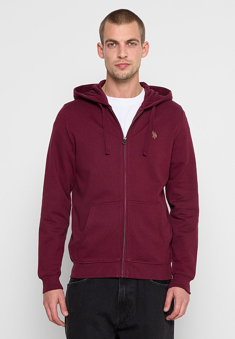 U.S. Polo Assn. Sweater met rits bordeauxrood U.S. Polo Assn. Sweater met rits bordeauxrood