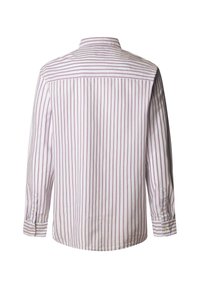 Pikkade varrukatega valge särk punaste vertikaalsete triipudega. Omadusteks on terava kraega krae, nööbitavad mansetid ja ümaralt lõigatud alumine serv.