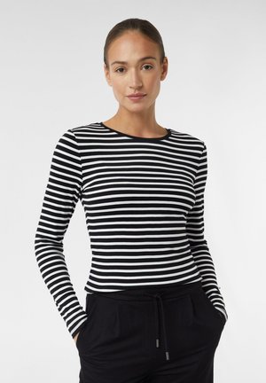 comma casual identity Long sleeved top - schwarz