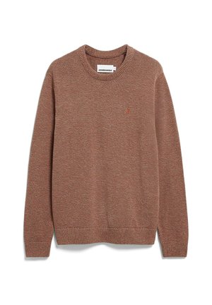 ARMEDANGELS, ALVAARIO - Strickpullover - earthshade-dark earth-oatmilk