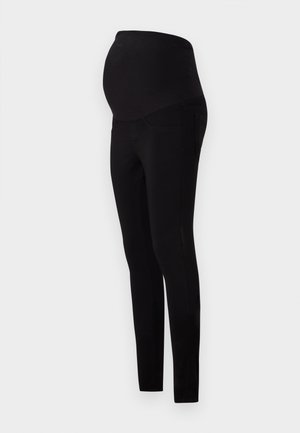 MAMALICIOUS MLLUCY BLACK SLIM PANT - Leggings - Byxor - black denim