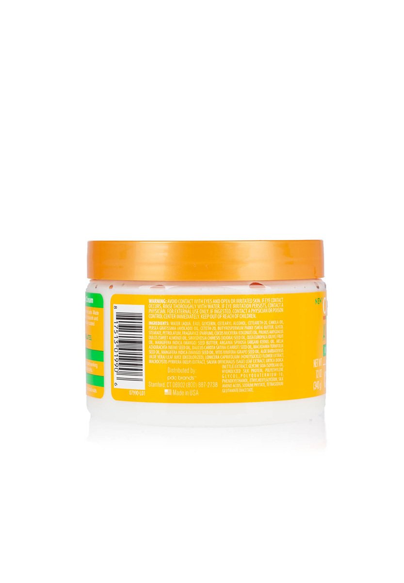 CANTU Avocado Pflegecreme Ohne Ausspülen – 340 G | Feuchtigkeitsspendend & Reparaturstark | Für Trockenes, Lockiges Haar
