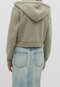 Stradivarius Sweater met rits - light green