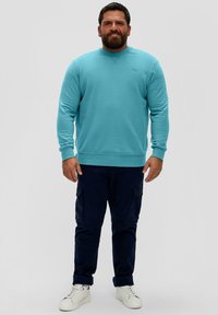 s.Oliver MIT LOGOPRINT - Sweatshirt - petrol