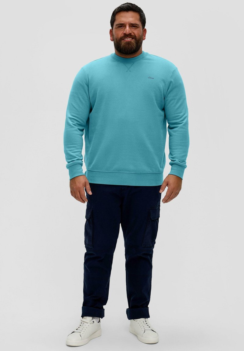 s.Oliver MIT LOGOPRINT - Sweatshirt - petrol