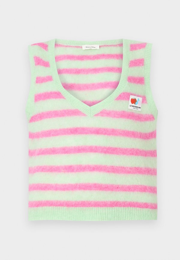 NENYBAY - Waistcoat - hibiscus raye amande4