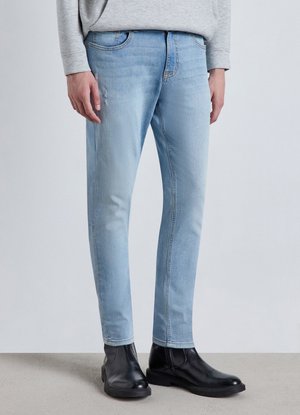 Calliope, JEAN TINTA UNITA - Jeans Tapered Fit - blu denim slavato